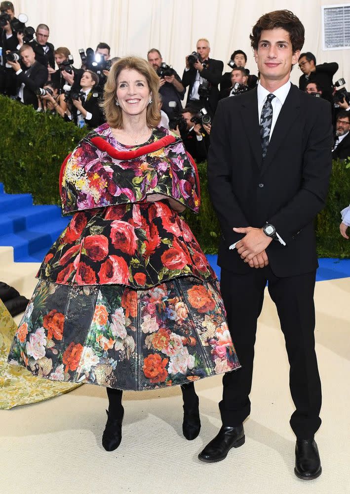 Caroline Kennedy and John Schlossberg at the 2017 Met Gala