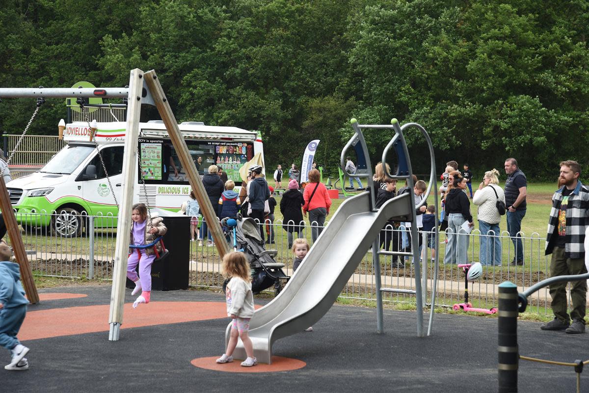 St Stephen Parish Council chair David Yates said the new playground was a “tremendous” achievement. <i>(Image: Linden Homes)</i>