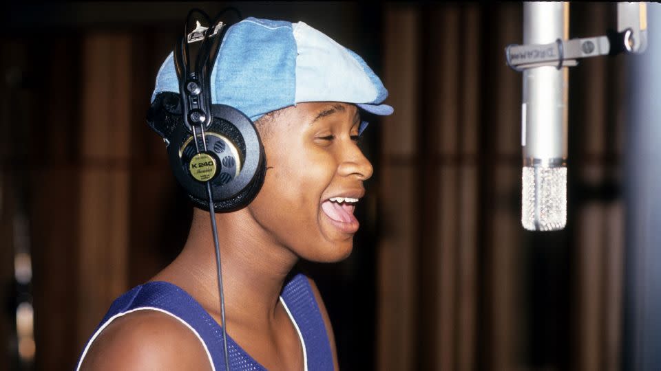 Musician Usher (aka Usher Raymond IV) records vocals for the song "U Will Know" on July 26, 1994 in New York City. - Al Pereira/Michael Ochs Archives/Getty Images