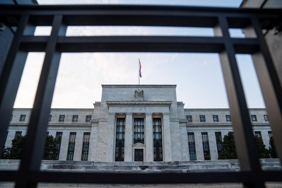 Photo taken on July 15, 2021 shows the U.S. Federal Reserve in Washington, D.C., the United States. U.S. Federal Reserve Chair Jerome Powell said on Thursday that he was 