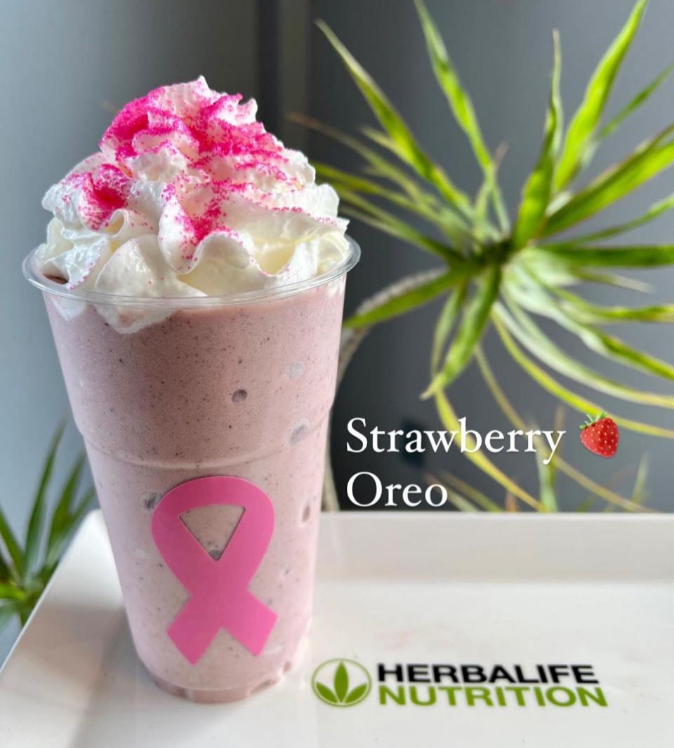 The strawberry-Oreo shake at Core Nutrition, 25 Market St., Swansea.