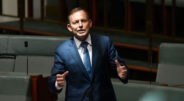 Former Prime Minister Tony Abbott abstained from the vote. Photo: Getty