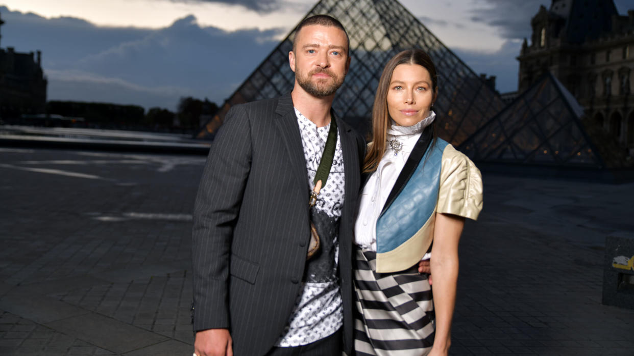 Justin Timberlake and Jessica Biel in the front rowLouis Vuitton show, Front Row, Spring Summer 2020, Paris Fashion Week, France - 01 Oct 2019.