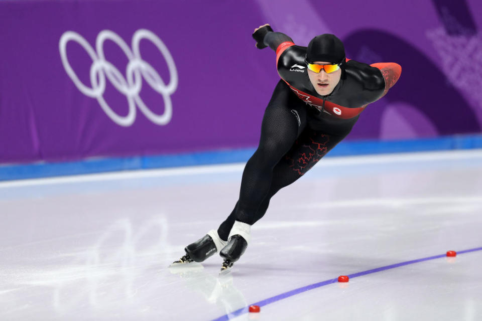 He previously competed as a speed skater in the Winter Olympics in 2014 and 2018.