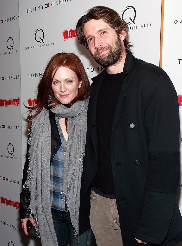 The Runaways NY premiere 2010 Julianne Moore Bart Freundlich