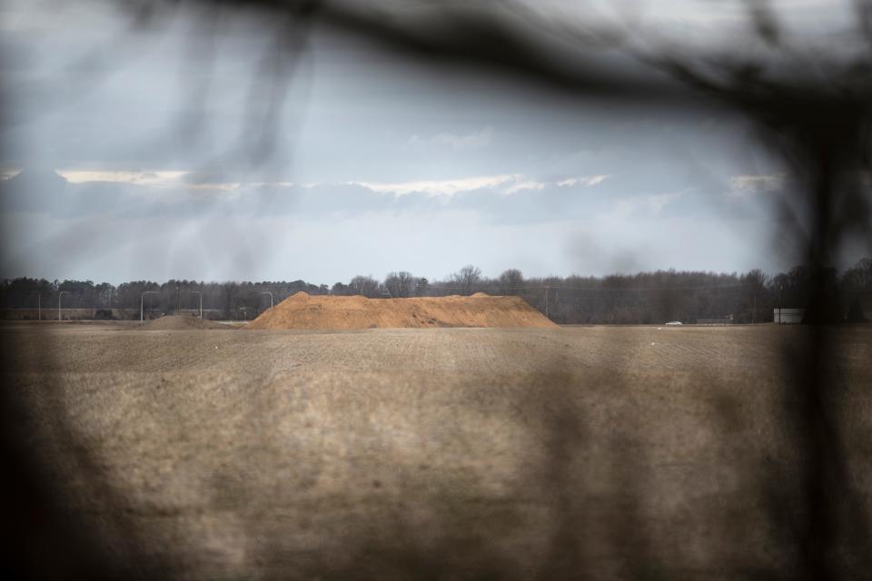 Open land is seen from the perimeter at the Bayberry community near Middletown.