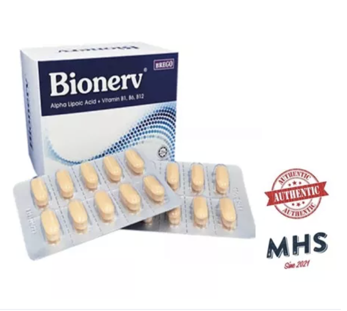 Bionerv (Alpha Lipoic Acid + Vitamin B1, B6, B12). (PHOTO: Lazada Malaysia)