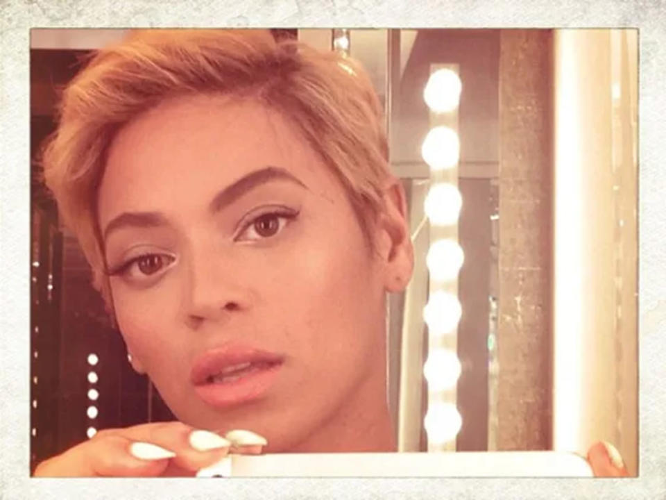 Beyoncé debuts her pixie cut on Instagram in August 2013. (Beyoncé / Instagram)