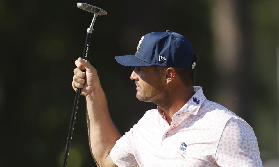 <span>Bryson DeChambeau defied a hip injury to hit an impressive 67 in the third round of the 124th US Open.</span><span>Photograph: John Angelillo/UPI/REX/Shutterstock</span>