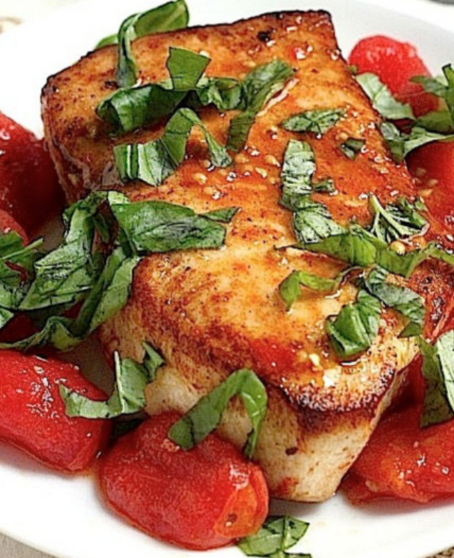 <p>Baker by Nature</p><p>This one-pan Sicilian swordfish with spicy olive oil poached tomatoes is a beautiful, healthy, flavorful meal with little to no effort and one pan to wash!</p><p><strong>Get the recipe: <a href="https://bakerbynature.com/one-pan-sicilian-swordfish-spicy-olive-oil-poached-tomatoes/" rel="nofollow noopener" target="_blank" data-ylk="slk:One-Pan Sicilian Swordfish with Spicy Olive Oil Poached Tomatoes;elm:context_link;itc:0;sec:content-canvas" class="link rapid-noclick-resp">One-Pan Sicilian Swordfish with Spicy Olive Oil Poached Tomatoes</a></strong></p>