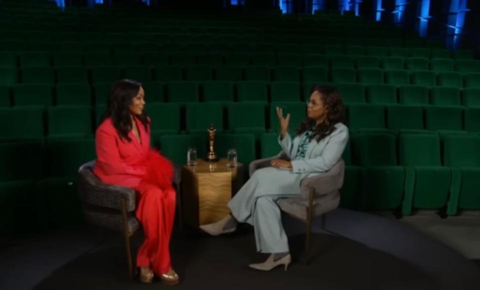 “I didn’t get the whole ‘Angela Bassett face,’ ” Winfrey, 70, told the actress referring to how Bassett’s muted reaction to Curtis’ win went viral. OWN