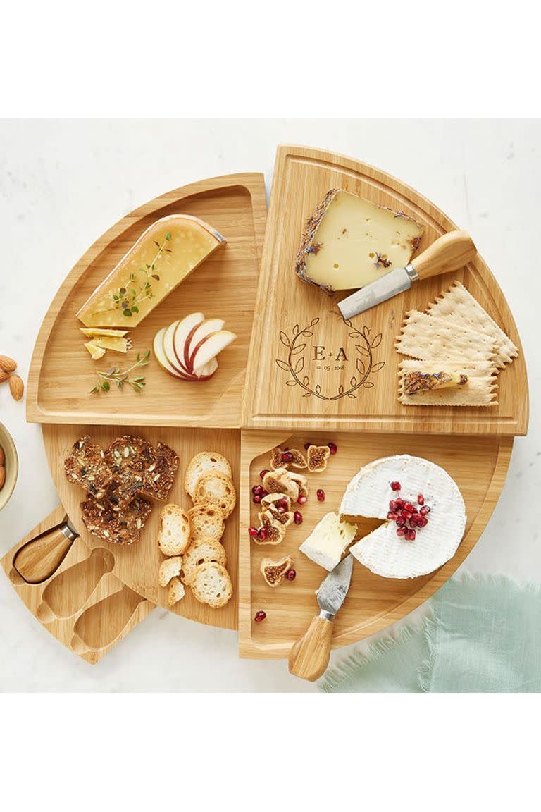 33) Personalized Swivel Cheese Board