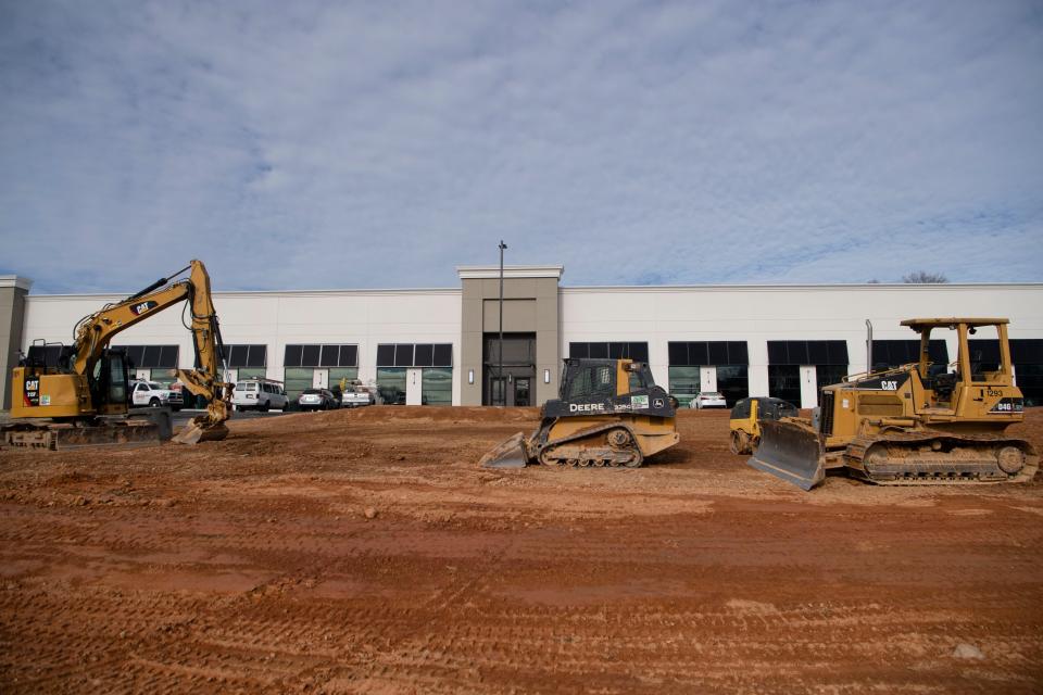 A development in Mills River is intended to become a B&F Ceramics Design Showroom and Warehouse, along with providing two other retail leasing spaces.