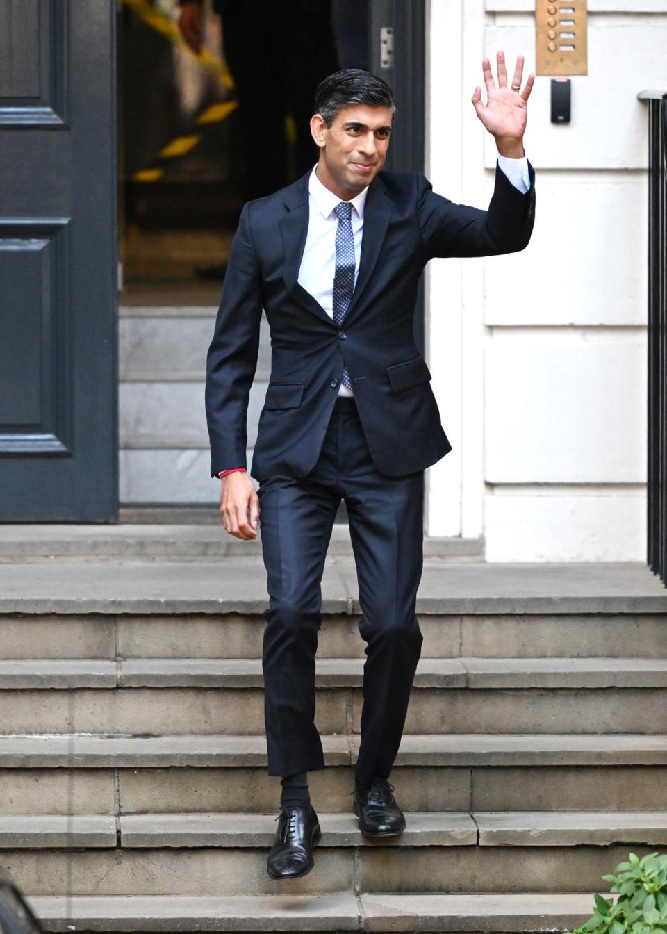 Rishi Sunak leaves CCHQ on 24, October (Getty Images)
