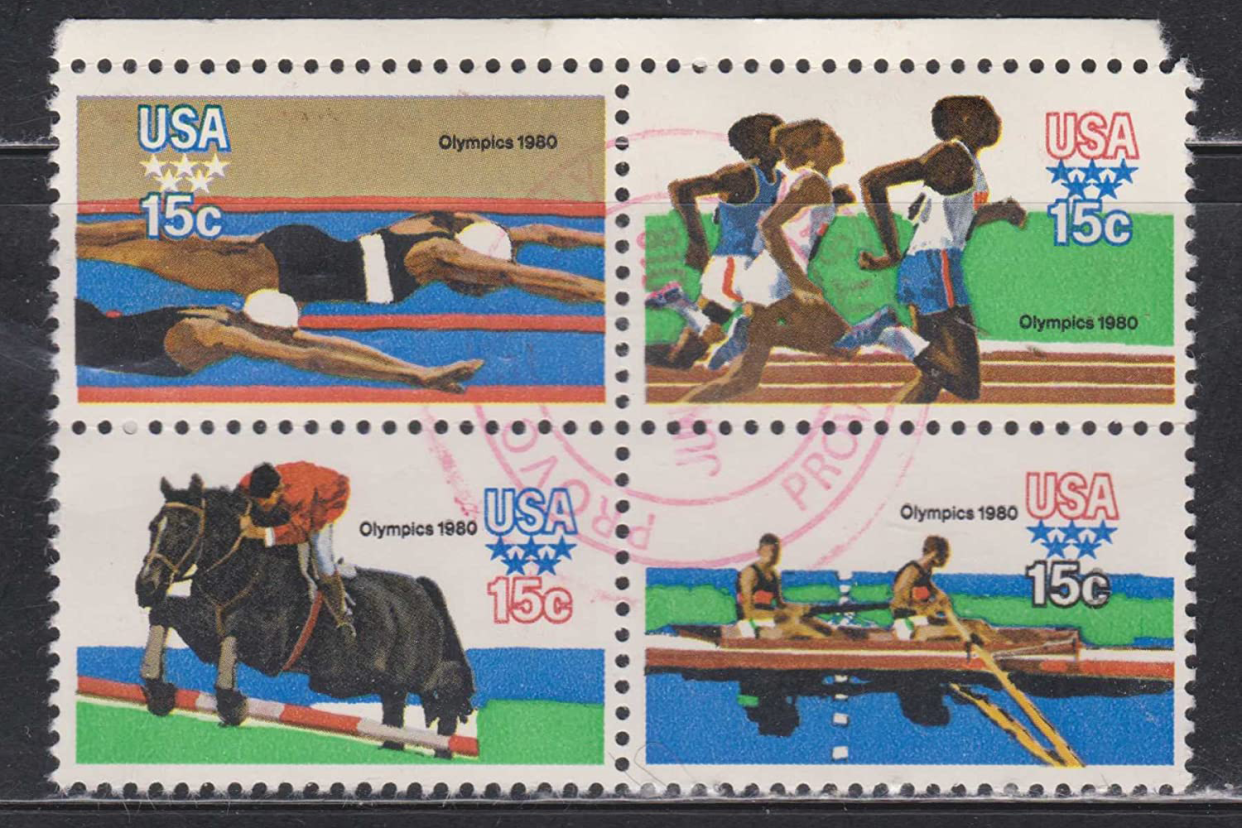 Olympic 1980 Block stamps