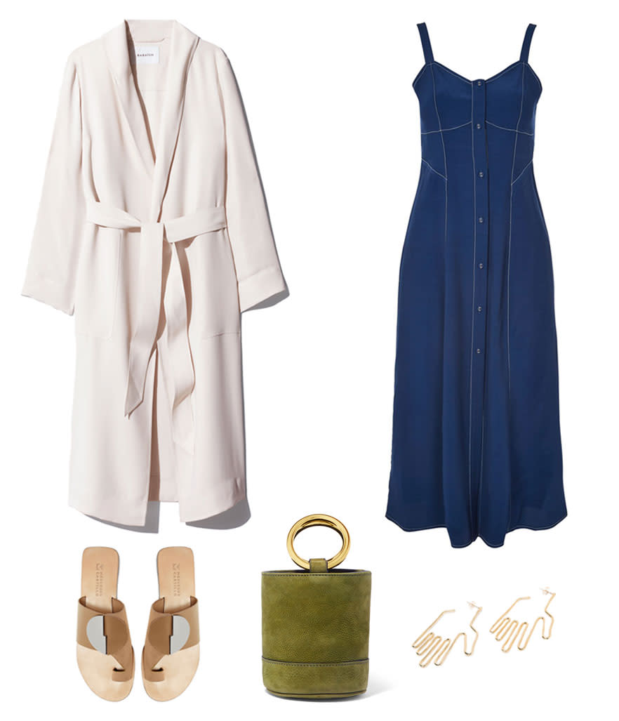 <p>A lightweight coat makes all the difference during a hot summer day and in a cold office interior. Slip it on and off with ease whenever you’re feeling a bit chilly or warm. Pair it with a long maxidress and statement accessories for an on-trend summer outfit. </p>