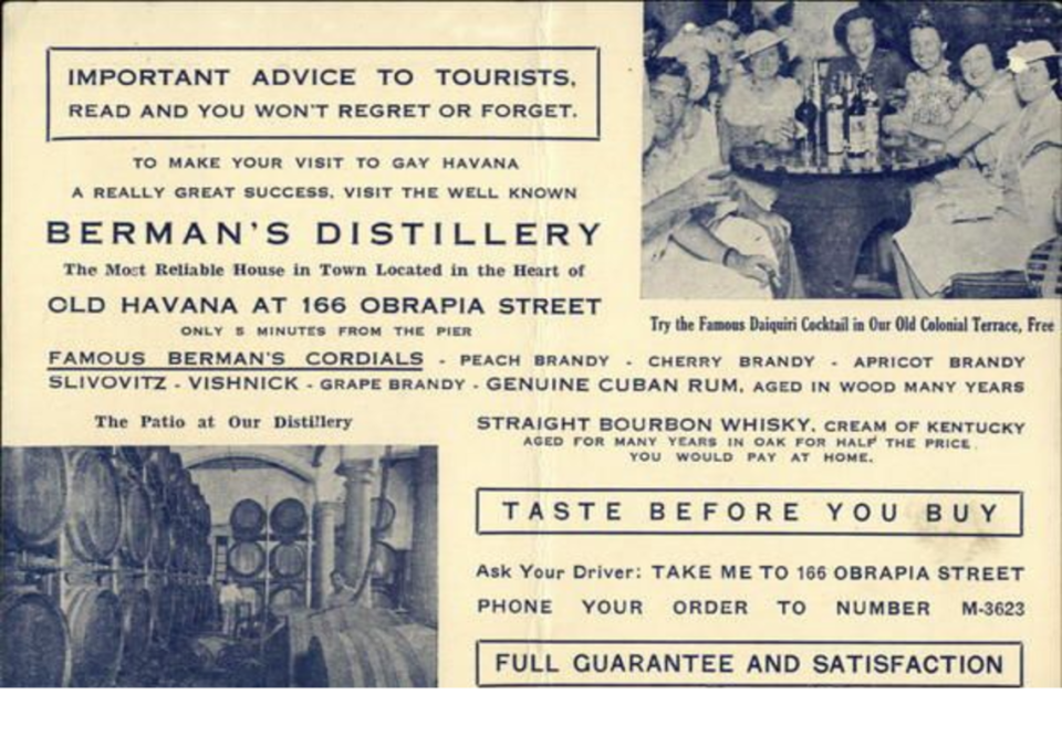 Is the Berman's Distillery postcard a cipher to the Cuban bourbon code? Or just another piece to the puzzle?<p>Courtesy Image</p>