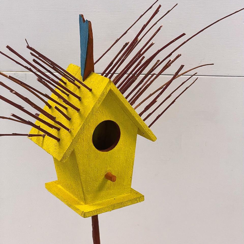 To celebrate Pride month and National Coming Out Day on Oct. 11, Location Gallery asked LGBTQIA+ artists from Savannah to contribute birdhouses to their Love Shax exhibition. This birdhouse was designed by Cayewah Easley.