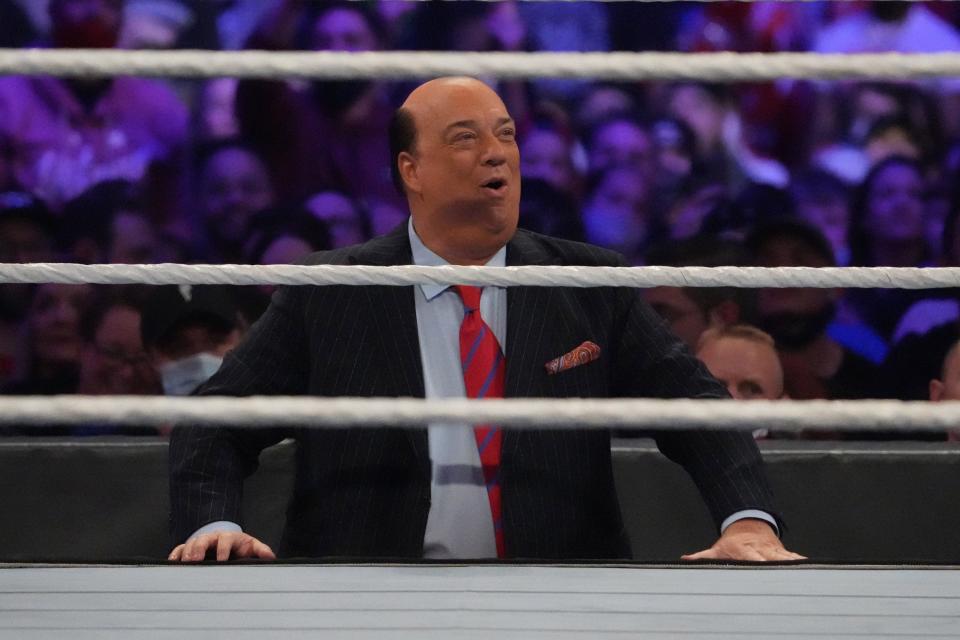 Paul Heyman during the Royal Rumble The Dome at America's Center.