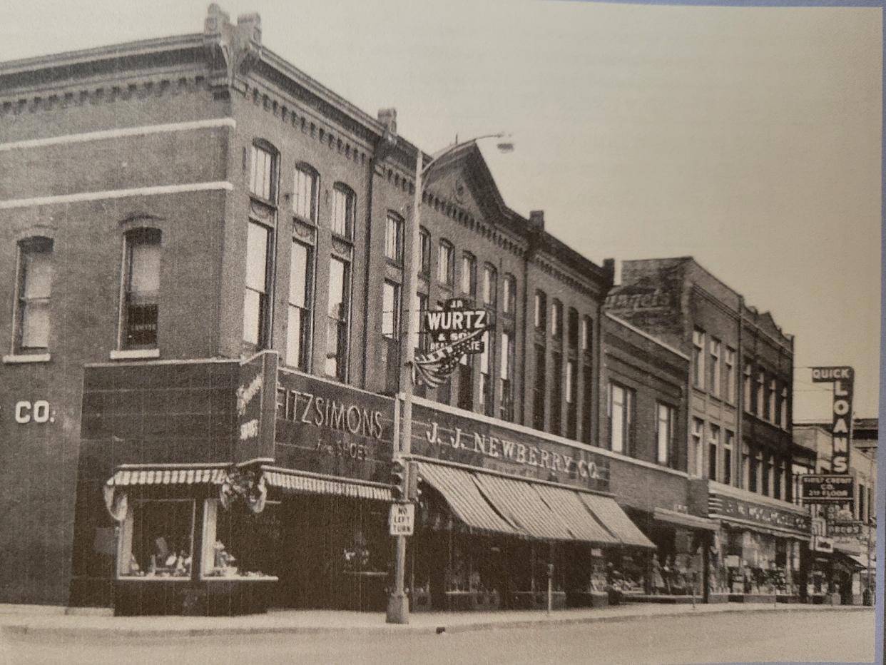 Main Street Fond du Lac from around 1970, as depicted in Tracy Reinhardt's book "A Nostalgic Trip Down Main Street" for the Fond du Lac Historical Society.