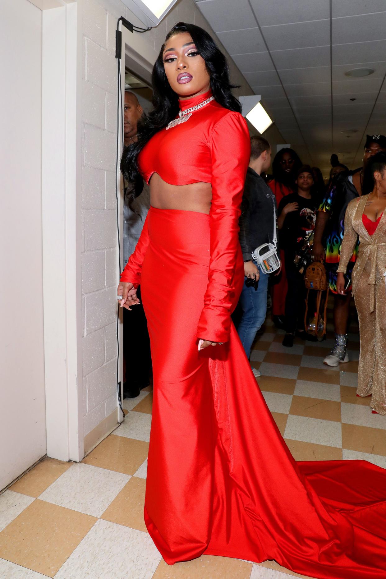Megan Thee Stallion attends the BET Hip Hop Awards 2019 at Cobb Energy Center on Oct. 5, 2019, in Atlanta, Georgia.