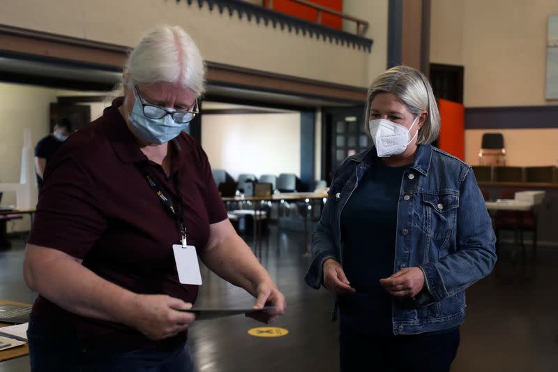 NDP leader Horwath cast ballot at Ontario provincial election