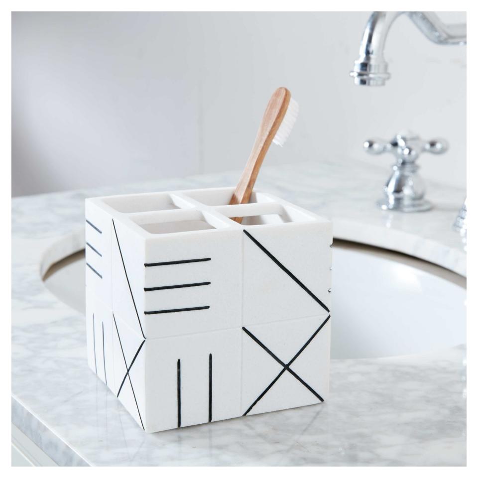 Nate Berkus Bathroom Catchall Countertop Storage. (Photo: Target)