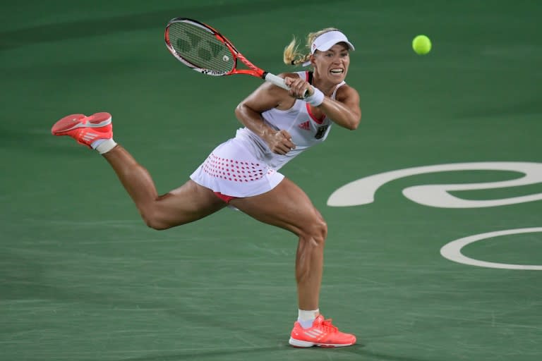 Germany's Angelique Kerber is two wins away from becoming world number one