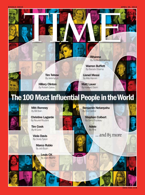 MC on 'TIME 100' Influential Icons List ~ Chess Magazine Black and