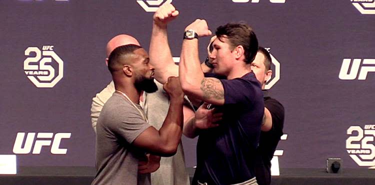 Tyron Woodley vs Darren Till 25th Anniversary faceoff