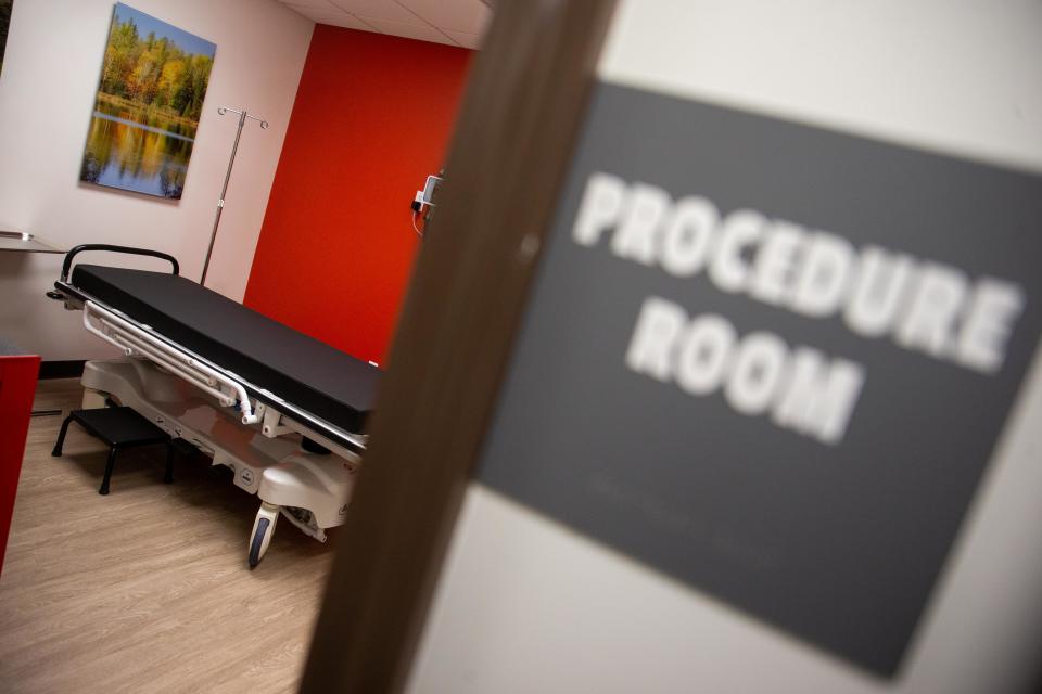 The procedure room at Holland's new AFC Urgent Care Friday, Aug. 18, 2023, in Holland.