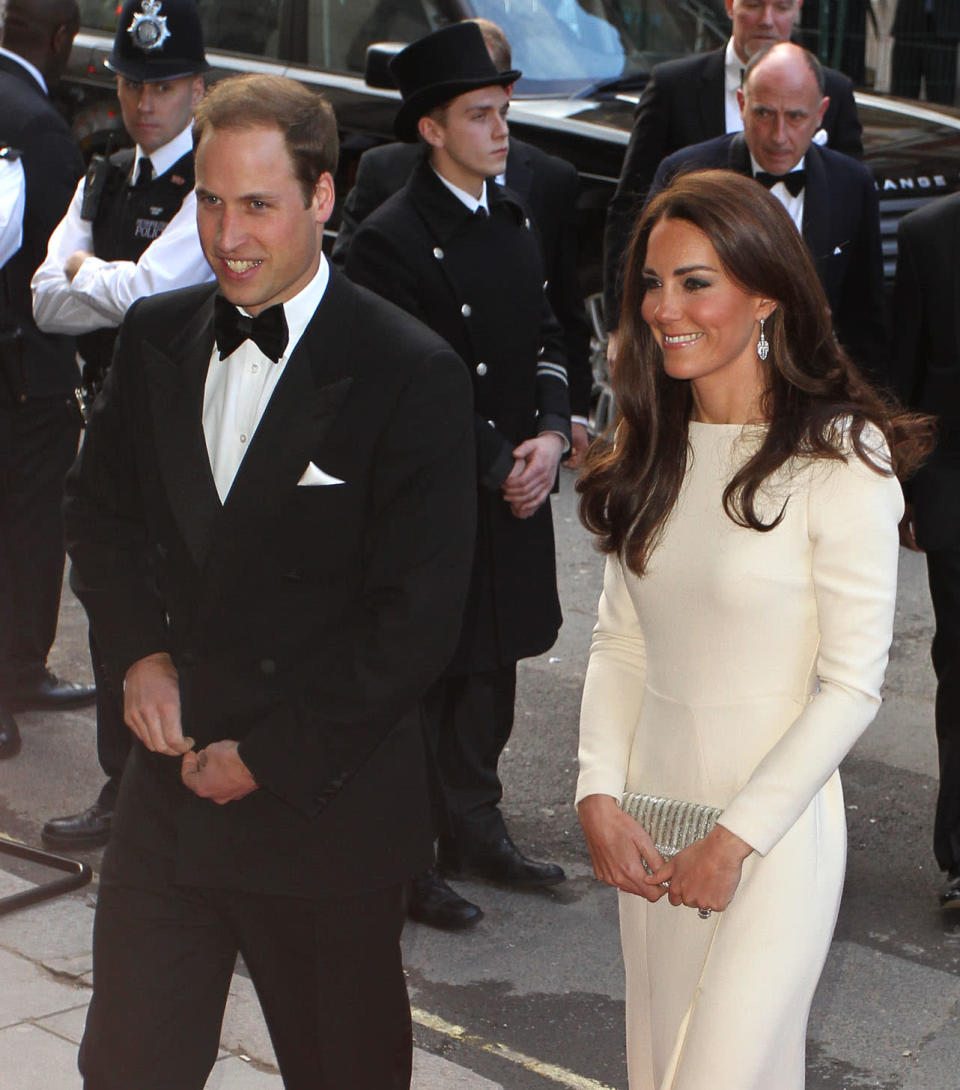 Los duques de Cambridge, William y Katherine, en Londres.