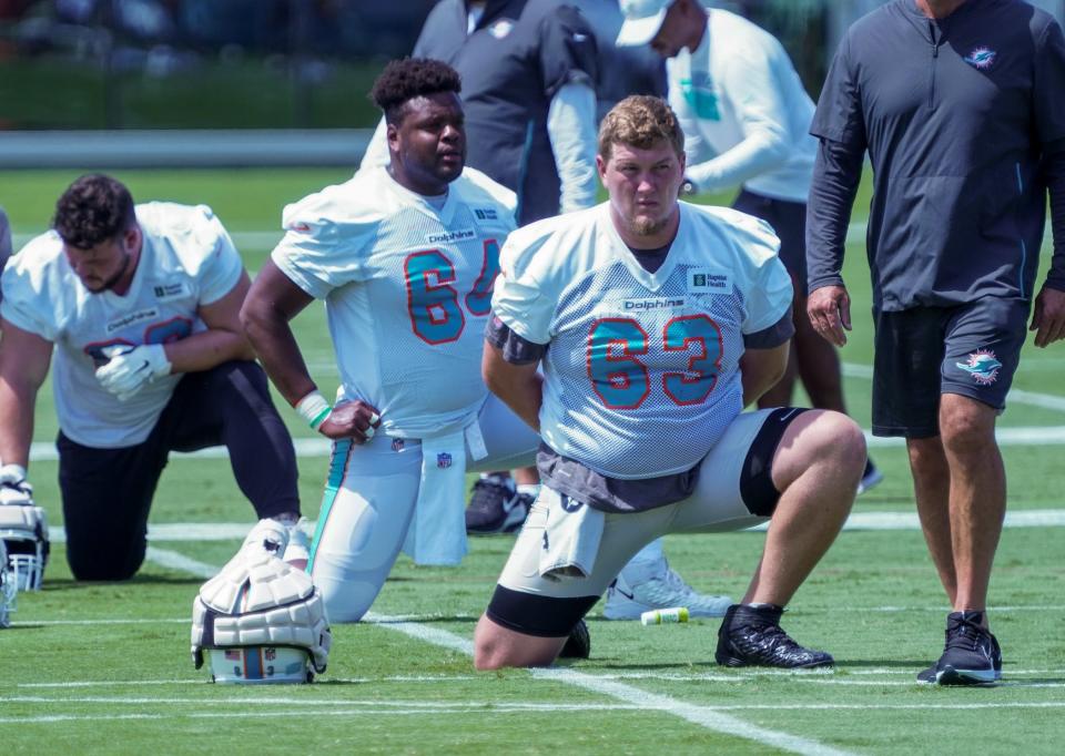 Offensive lineman Michael Deiter was a No. 78 draft pick by the Miami Dolphins.