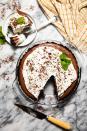 <p>You'll be snacking on chocolate all day long, so what's a little more at dessert? This creamy pie can be stored for up to three days in the fridge, meaning the fun can last practically all week.</p><p><a href="https://www.butterbeready.com/mocha-chocolate-cream-pie/" rel="nofollow noopener" target="_blank" data-ylk="slk:Get the recipe at Butter Be Ready »;elm:context_link;itc:0;sec:content-canvas" class="link "><em>Get the recipe at Butter Be Ready </em><strong>»</strong></a></p>