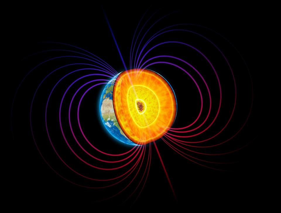 Earth's core, artwork