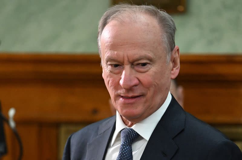 FOTO DE ARCHIVO. El secretario del Consejo de Seguridad de Rusia, Nikolai Patrushev, asiste a una reunión del colegio de la oficina del Fiscal General en Moscú, Rusia