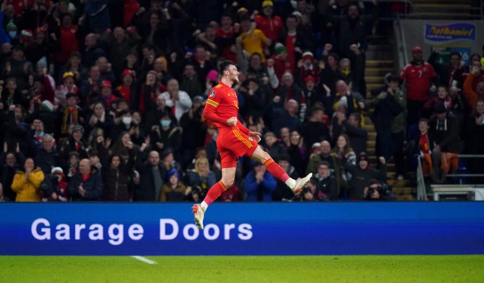 Kieffer Moore celebrates his goal (David Davies/PA) (PA Wire)