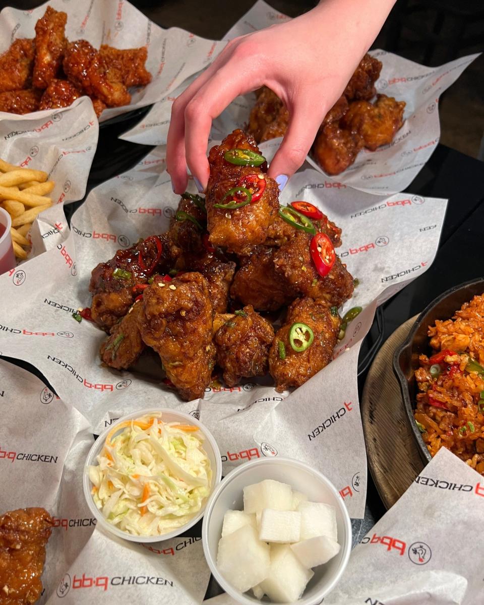 Korean fried chicken chain bb.q Chicken is "Coming Soon" to downtown Gainesville.