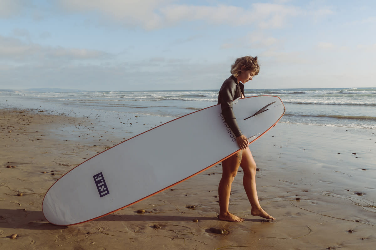 The Coronado, ready for action.<p>Isle Surfboards</p>