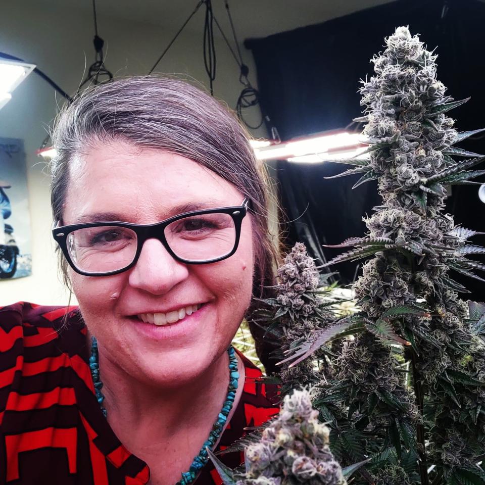 Farrah Garrison is the owner of Farijuana Farms, through which she provides consulting services and teaches classes about cultivating and cooking with marijuana.