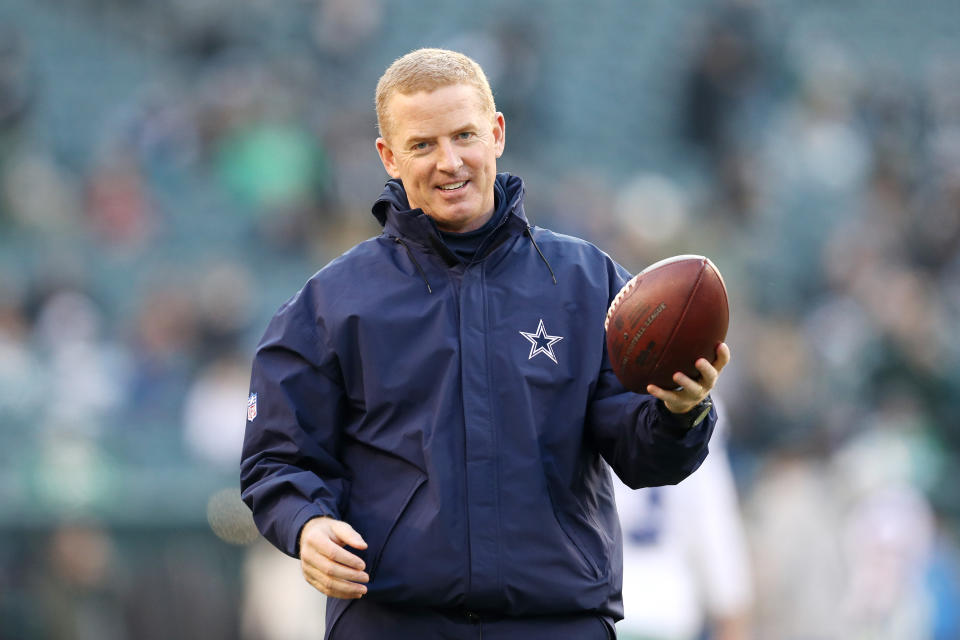 Jason Garrett will be sticking around the NFC East after all. (Patrick Smith/Getty Images)