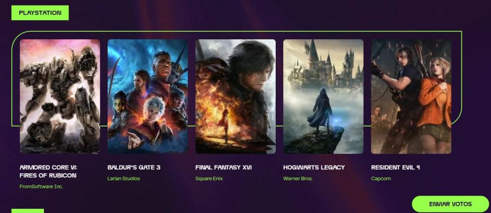 Vota por tus favoritos en los Equinox LATAM Game Awards 2023