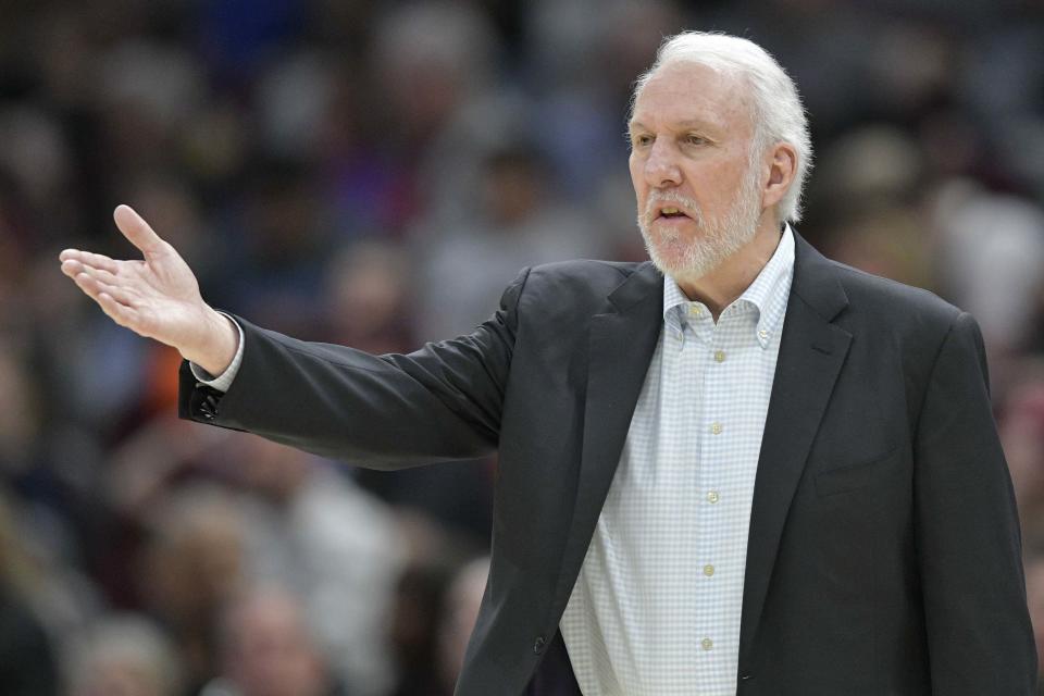 Gregg Popovich told the Spurs side of the Marcus Morris saga, and he wasn't pleased. (Reuters)