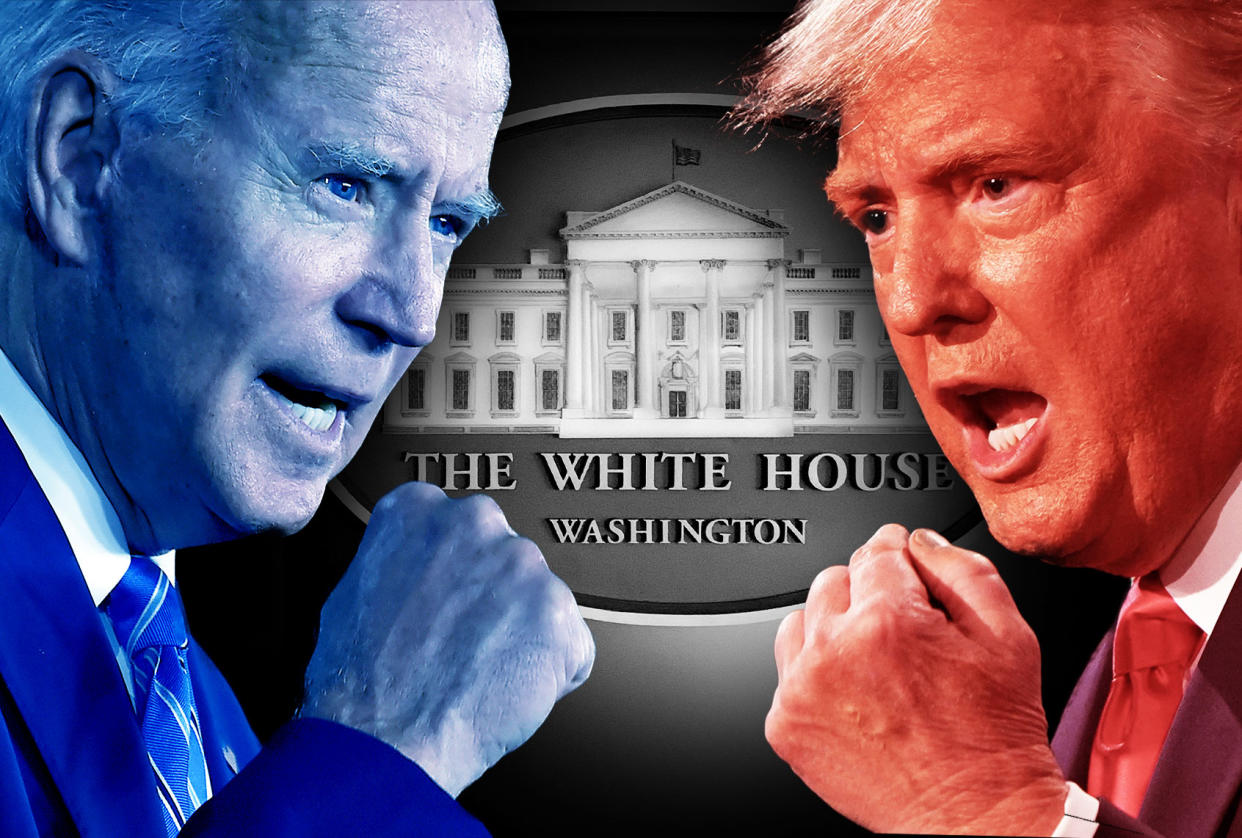 Donald Trump; Joe Biden Photo illustration by Salon/Getty Images