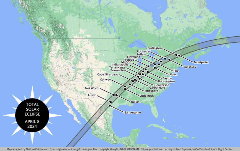 Ohio will have two total solar eclipses, one in 2024 and 2099. This Ohio county will be in the middle of the path of totality for both.