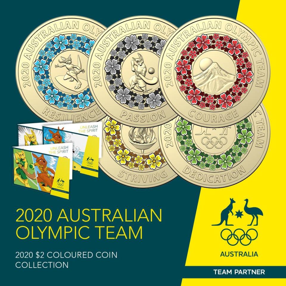 The release of the new-look $2 coins to celebrate the Olympics