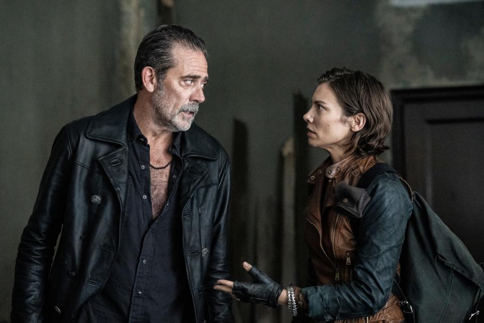 TWD Dead City Jeffrey Dean Morgan and Lauren Cohan