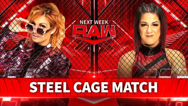 Top stable invades the cage, former champion proves herself - 5 possible  finishes for Becky Lynch vs. Bayley in a steel cage match on WWE RAW 30