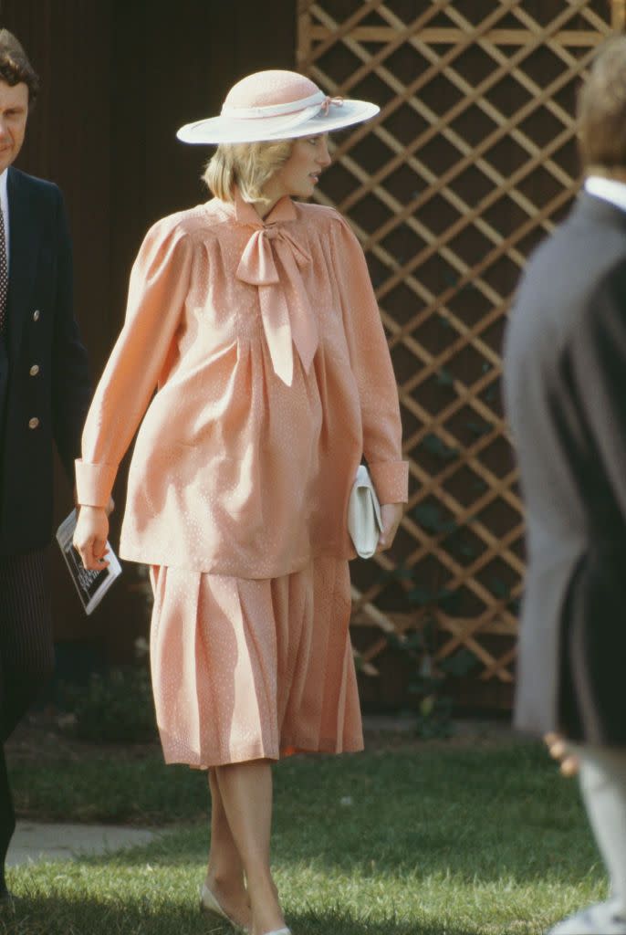 1984: Princess Diana (pregnant with Prince Harry)