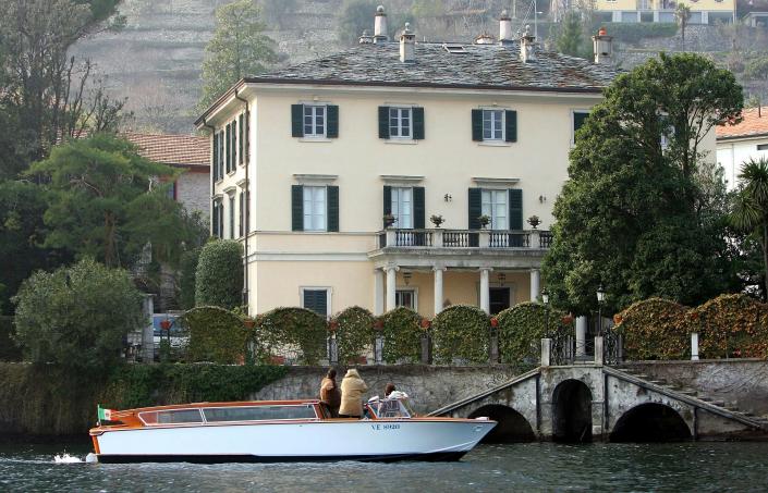 George Clooney Lake Como villa